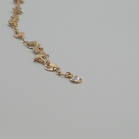 Ettika 18K Gold Plated Falling Chain Drop Boho Stmt Modern Chic Elegant Necklace - Picture 15 of 16